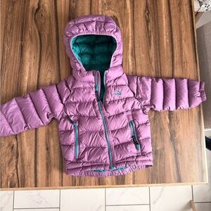 L.L. Bean Kids Purple Puffer Jacket